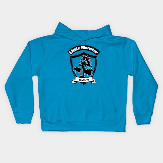 Little monster Level 10 Kids Hoodie by atomguy